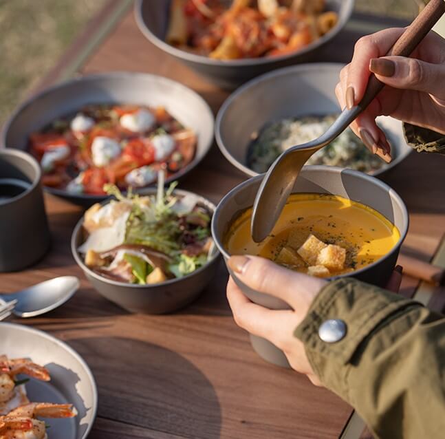 Bol Ă soupe et assiette en titane - Image 7