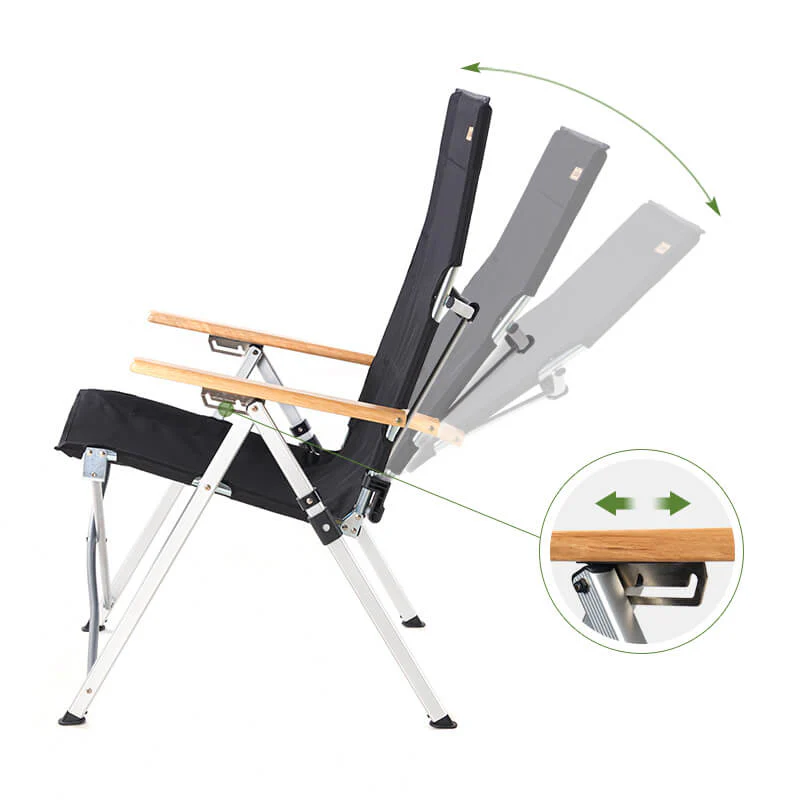 Chaise longue pliante en alliage d'aluminium - Image 3
