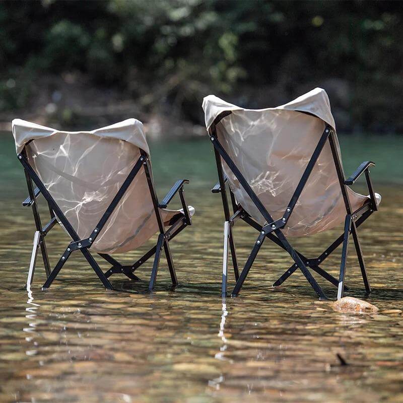 Chaise lunaire pliante avec appuie-bras - Image 3