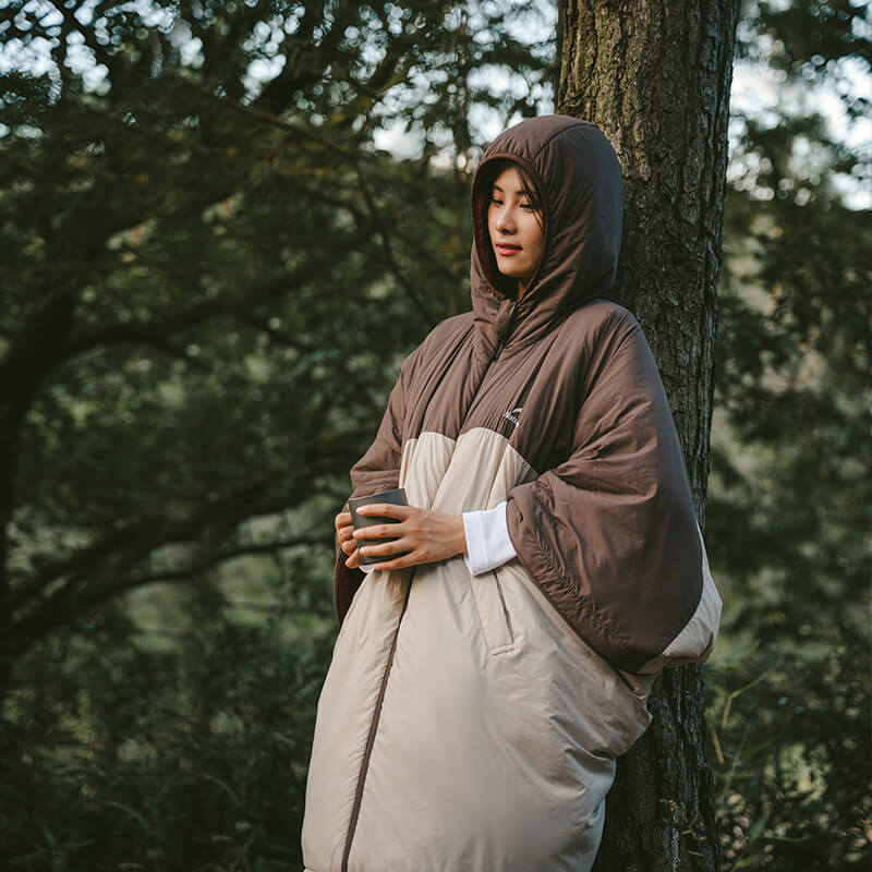 Manteau sac de couchage style poncho - Image 2