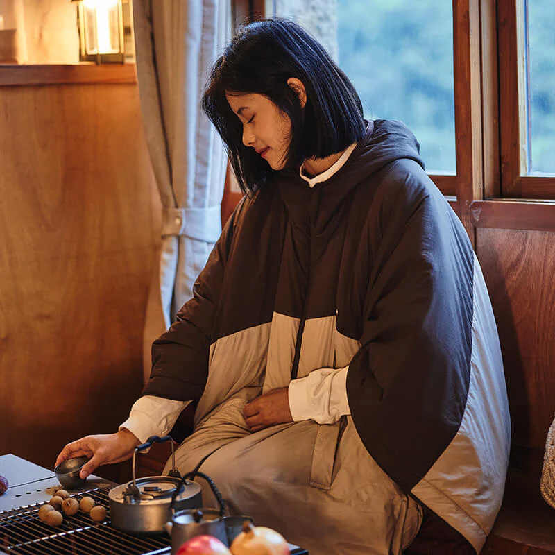 Manteau sac de couchage style poncho - Image 5