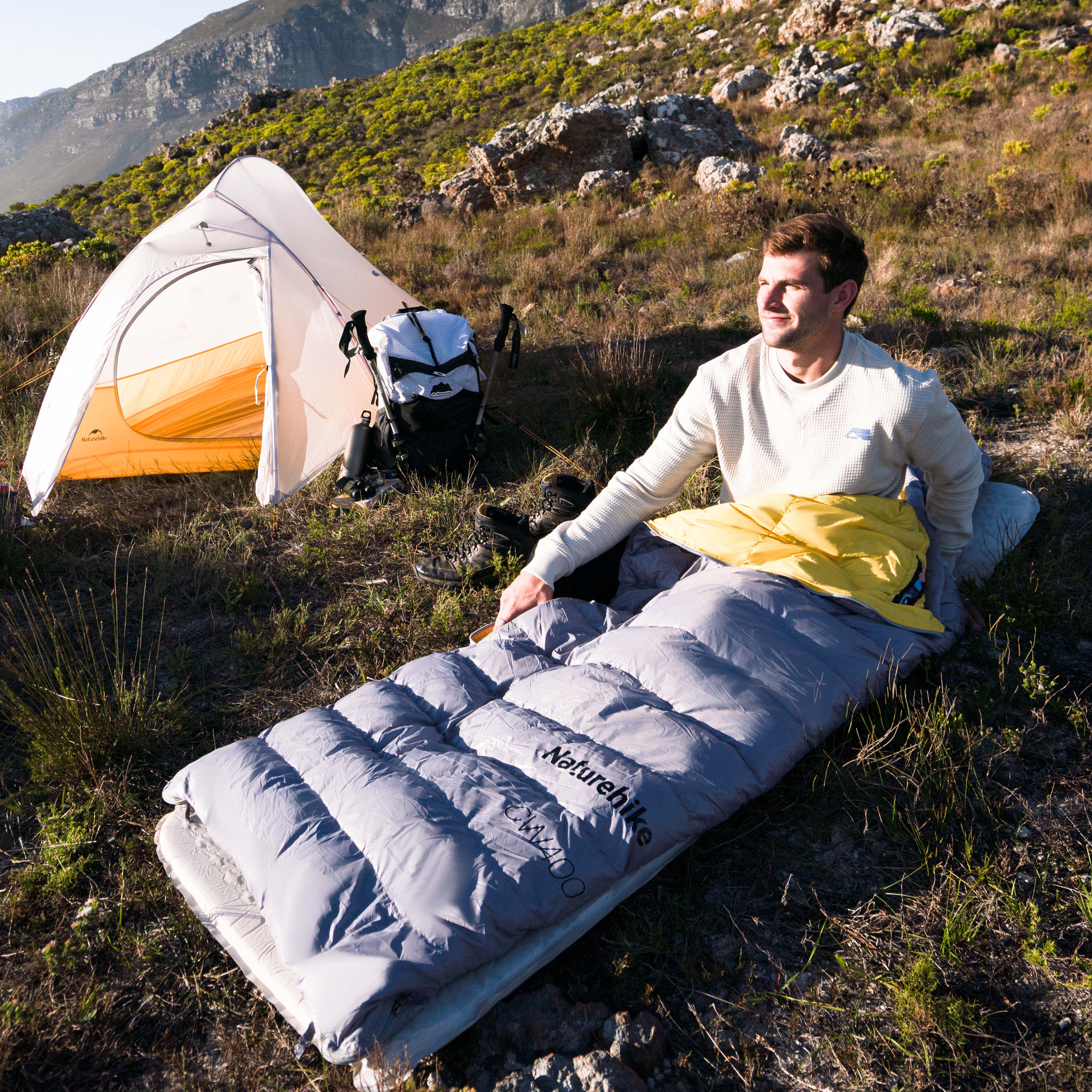 Sac de couchage 90% duvet d'oie CW400 - Image 5