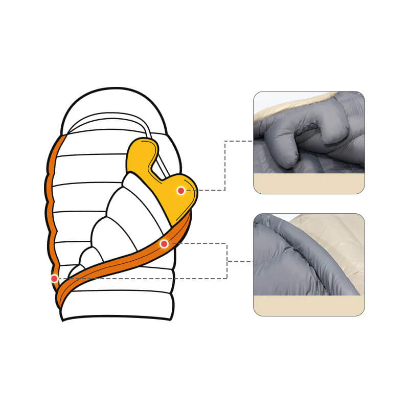 Sac de couchage momie en duvet d'oie CW - Image 5